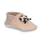 Chaussons souples bébé cuir artisanaux Saadhia coloris crème