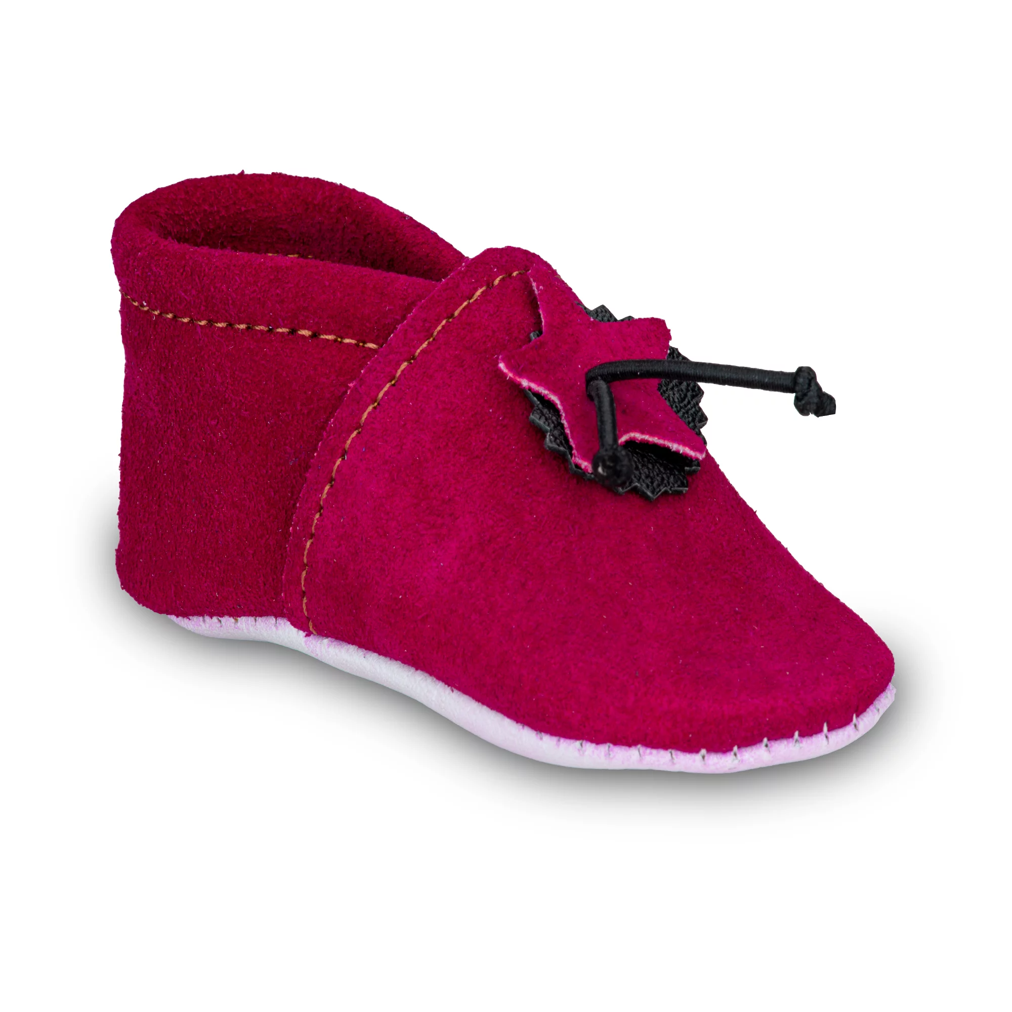 Chaussons souples bébé coloris Magenta 16 au 24 -Accessoires -Saadhia