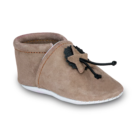 Chaussons bébé souples cuir artisanaux Saadhia coloris beige