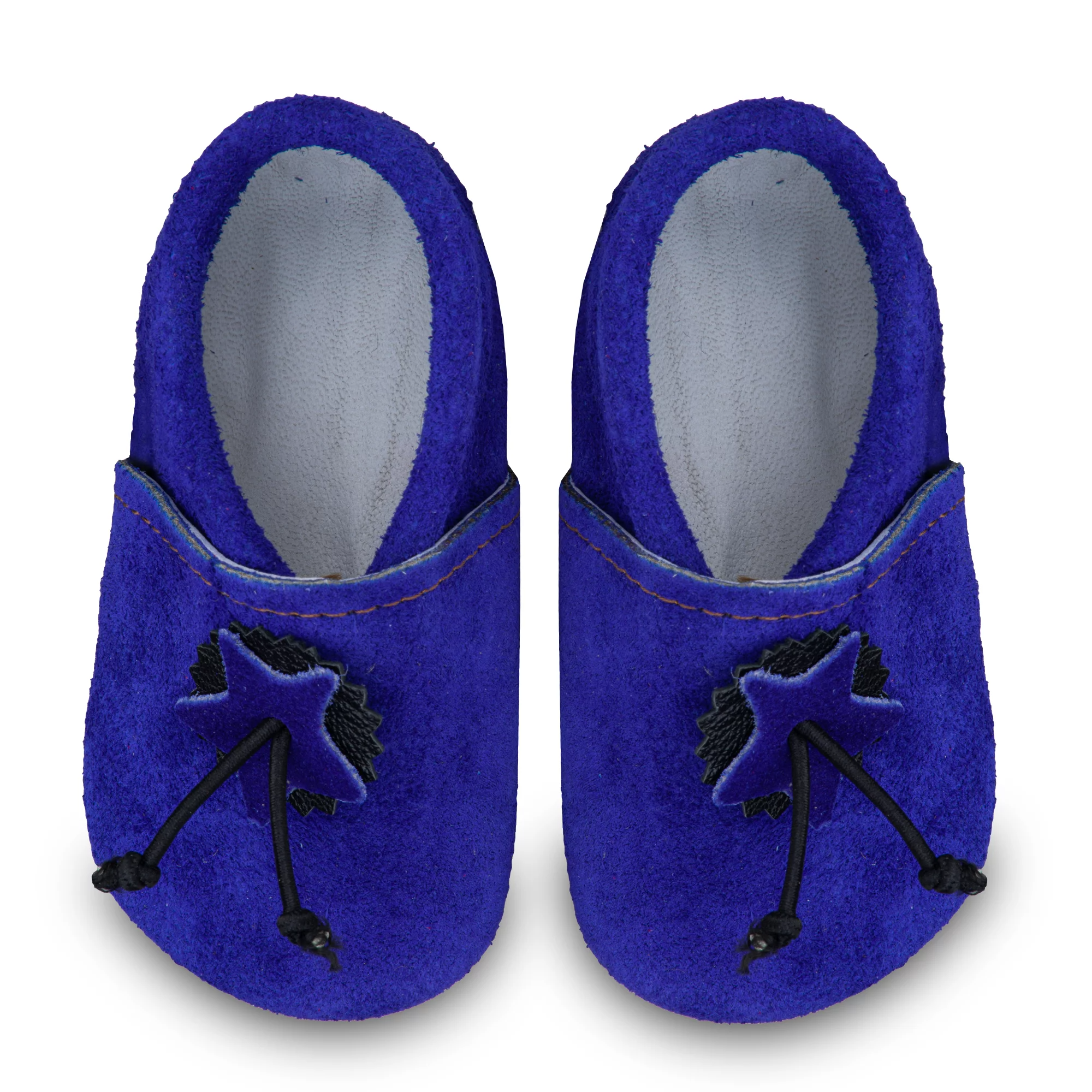 Chaussons bébé garçon en toile imprimée - bleu imprimé caravane, Chaussures